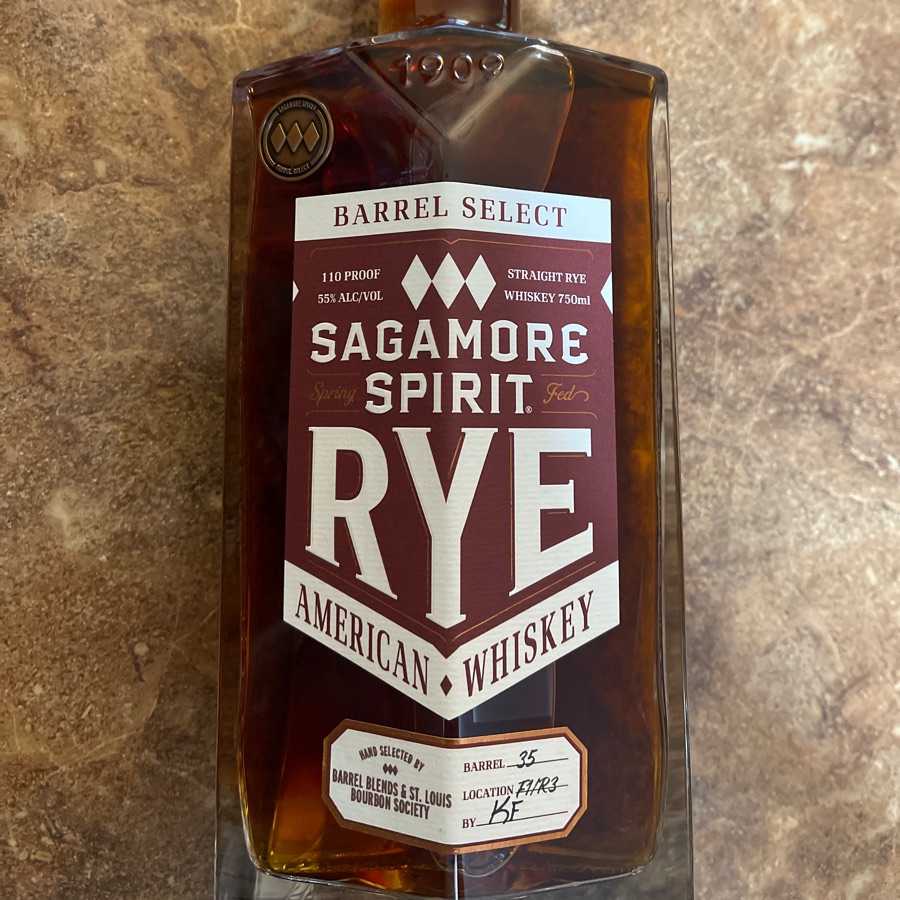Sagamore Spirit Rye Barrel Select American Whiskey (Barrel Blends & St  Louis Bourbon Society)