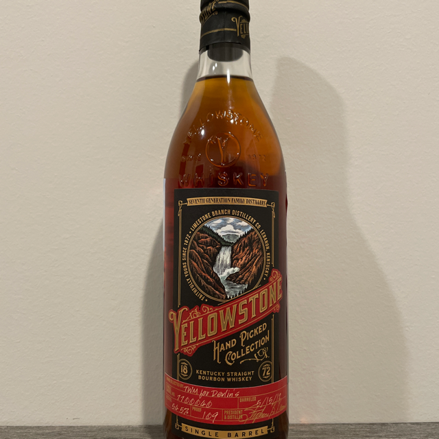 Yellowstone Hand Picked Collection Kentucky Straight Bourbon Whiskey Single Barrel (TWM for Devlin's)