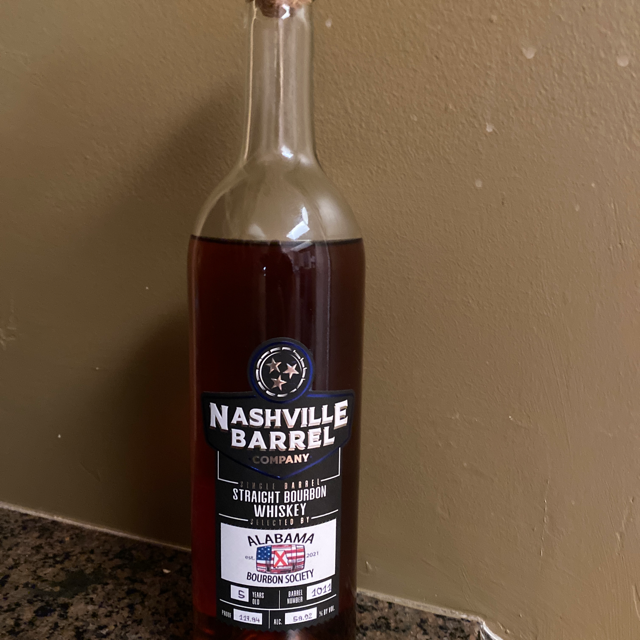 Nashville Barrel 5 Year Single Barrel Bourbon #1011 (AL Bourbon Society)