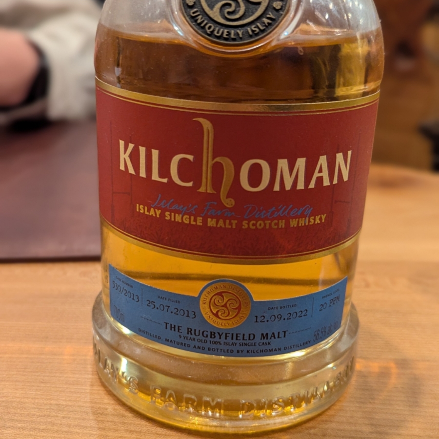 Kilchoman The RugbyField Malt Whisky