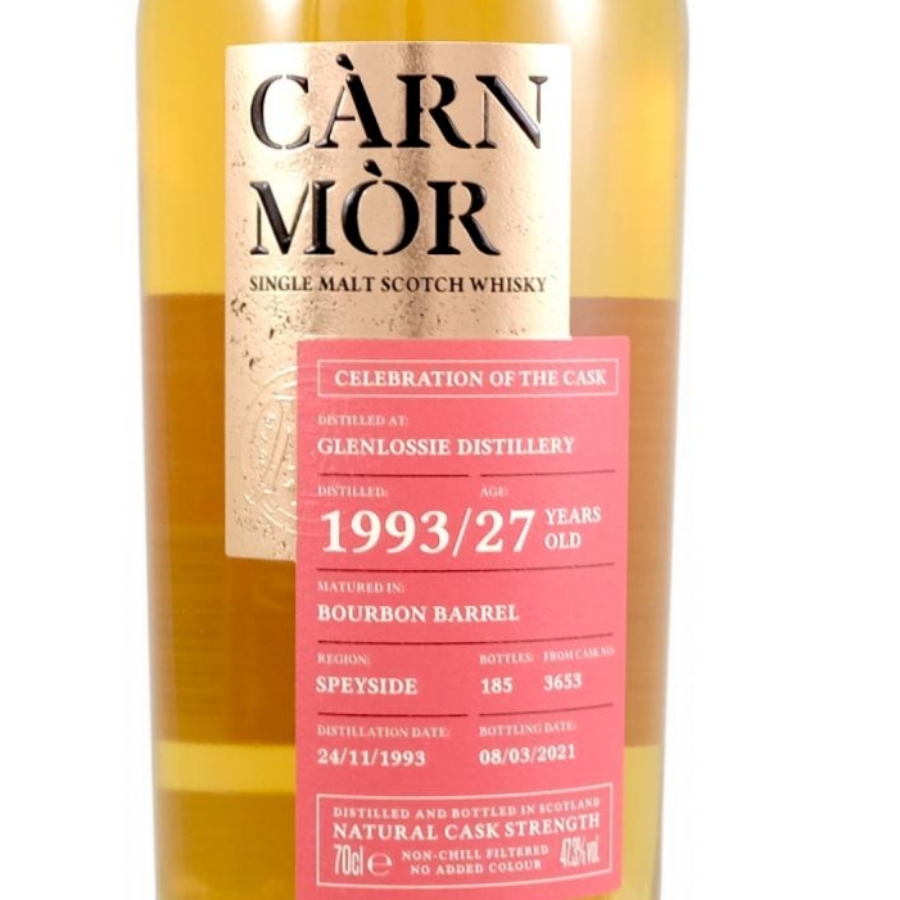 Glenlossie 27 Year Old 1993 (cask 3653) - Celebration of the Cask (Càrn Mòr)