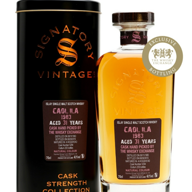 Caol Ila 1983 31 Year Cask Strength Collection (Signatory)The Whisky Exchange Exclusive