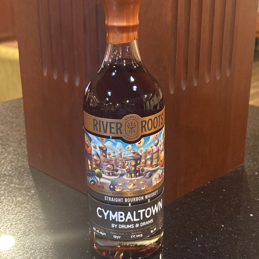 River Roots Straight Rye Single Barrel No. XR-B-B04 (Drums & Drams - Cymbaltown)
