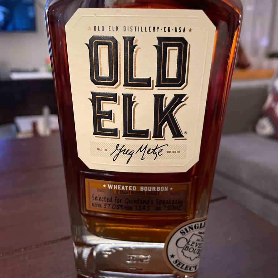Old Elk Wheated Bourbon Straight Bourbon Whiskey Single Barrel (Nothing Elk Matters)