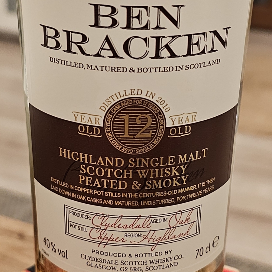 Ben Bracken 12 Highland Peated&Smoky