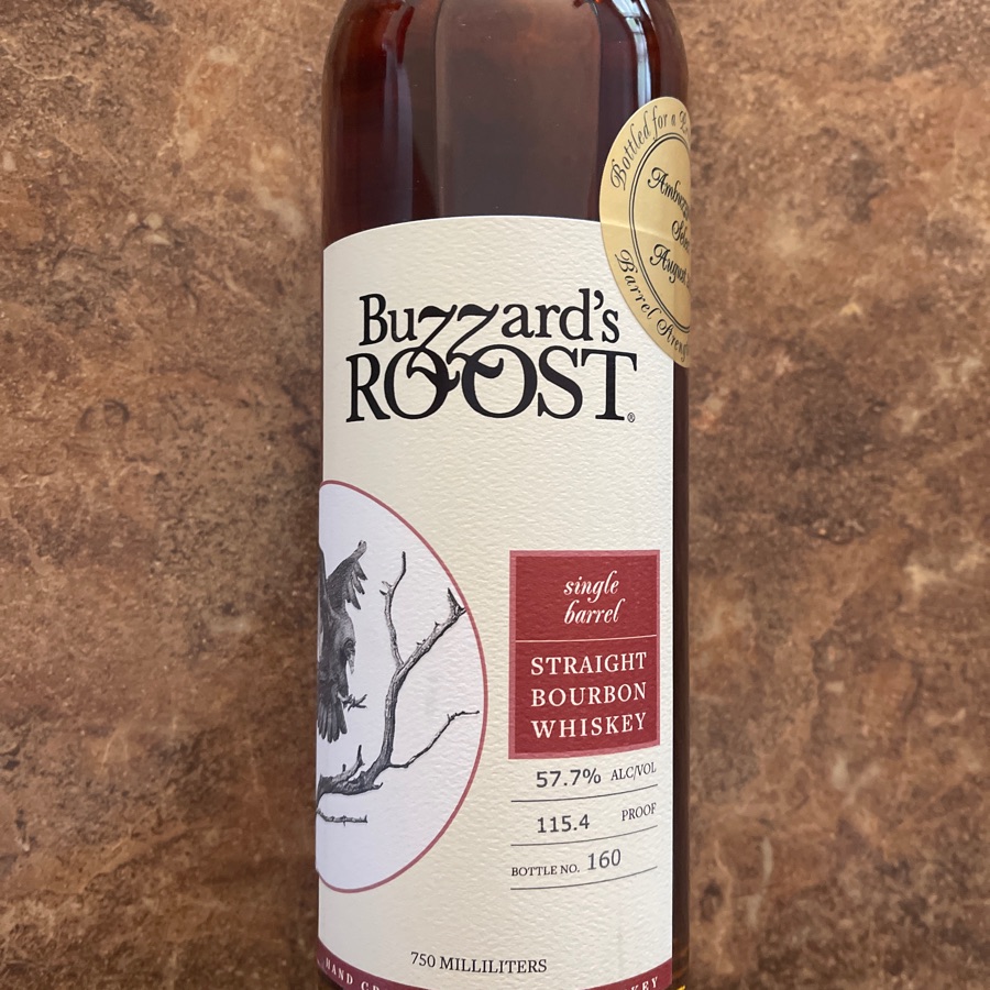 Buzzard's Roost Single Barrel Straight Bourbon Whiskey - Ambuzzador's Select August 2024