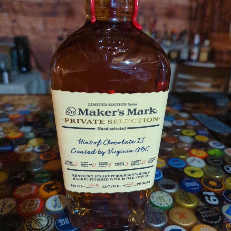 Maker's Mark Private Selection "Hint of Chocolate II" Virginia ABC