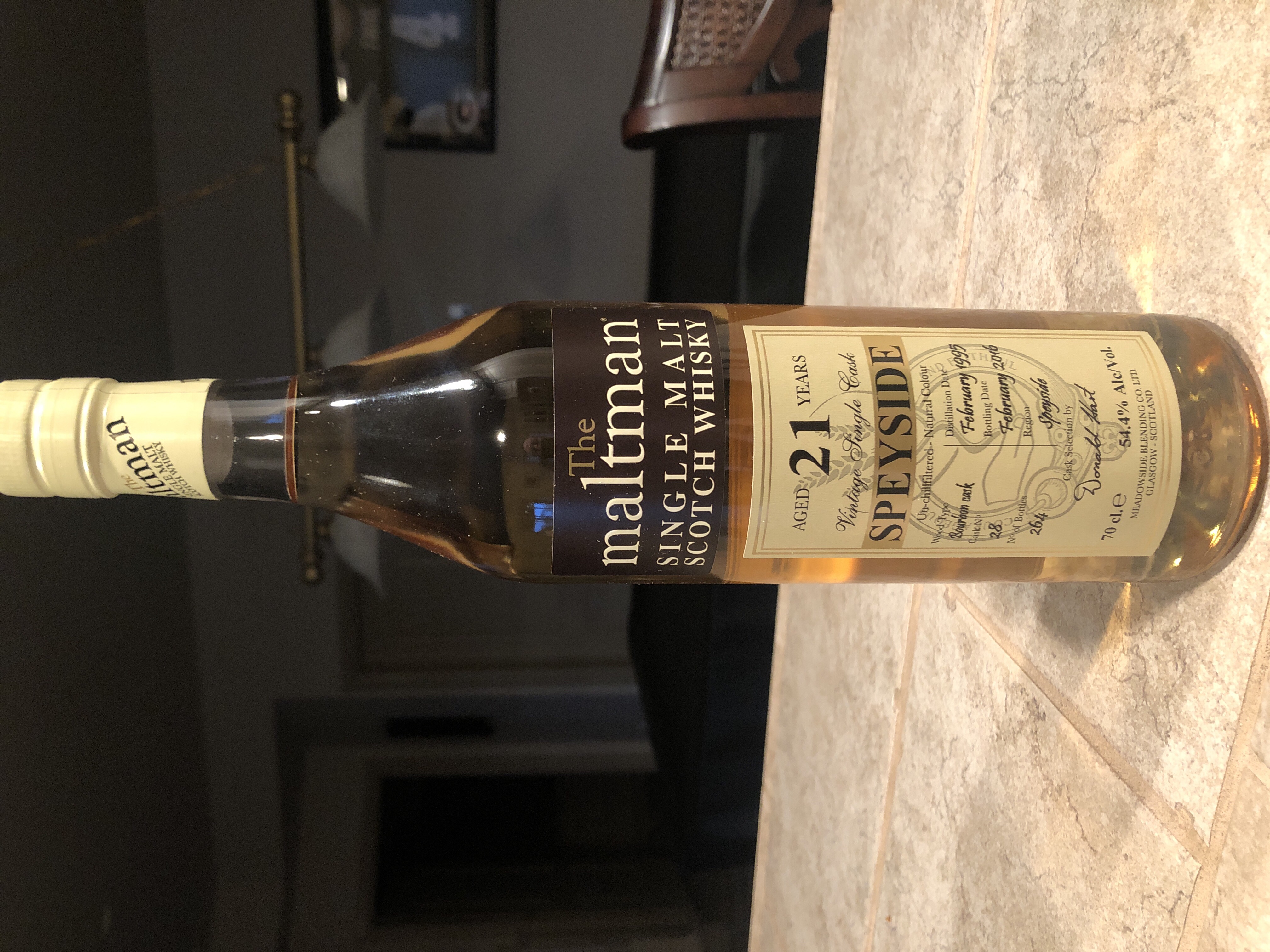 The Maltman 21 Vintage Single Cask Speyside