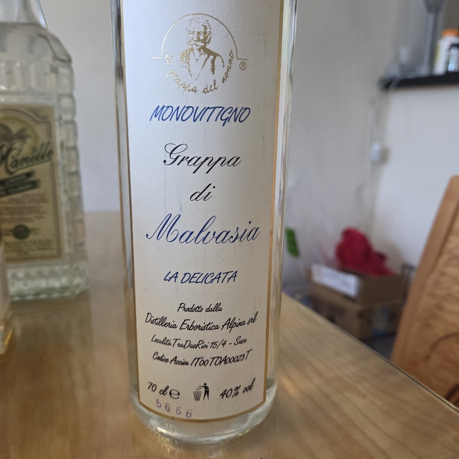 Monovitigno Grappa di Malvasia La Delicata