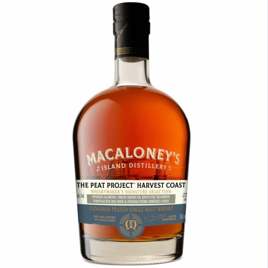 Macaloney's Island Distillery The Peat Project Harvest Coast