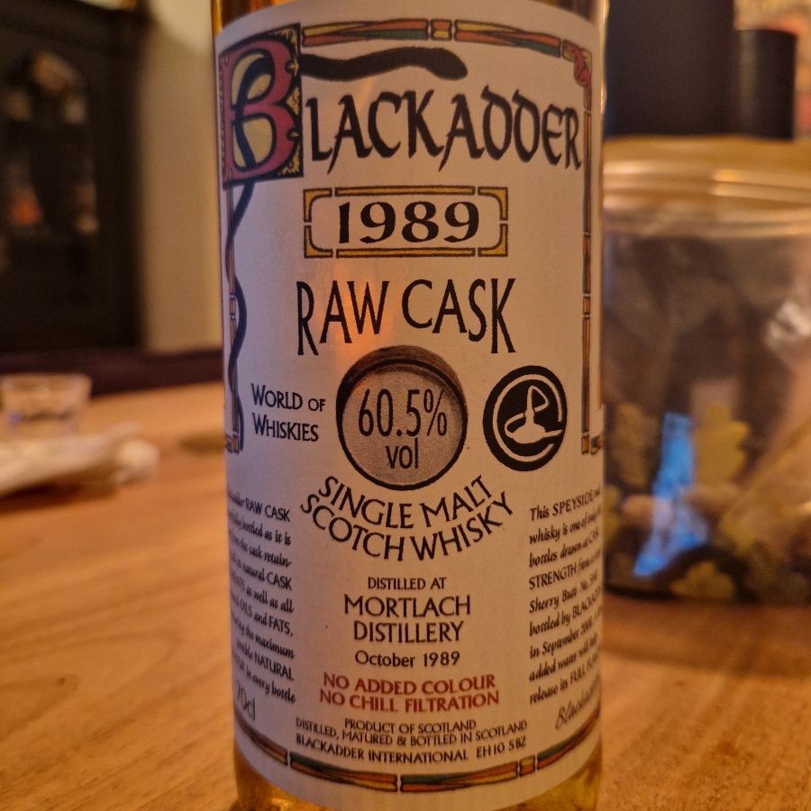 Blackadder Raw Cask Mortlach 1989