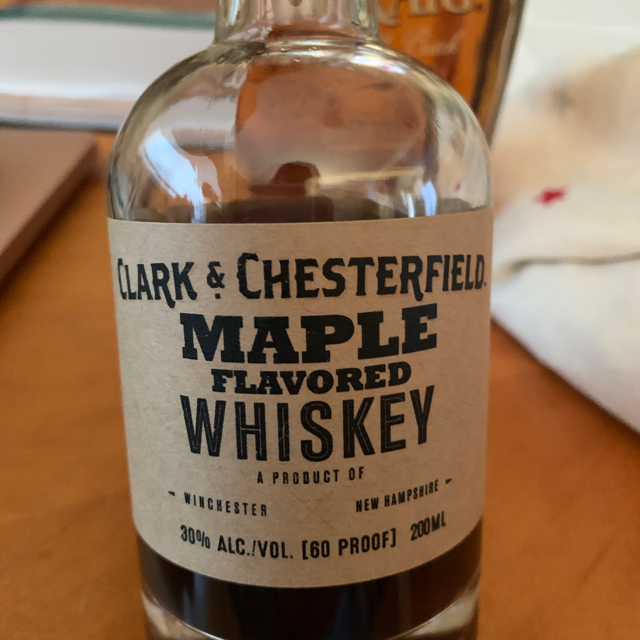 Clark and chesterfield Maple flavored whiskey