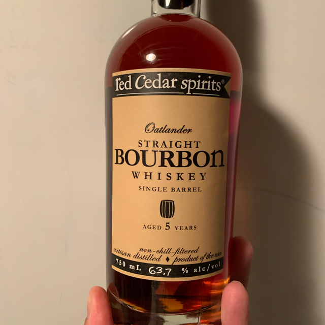 Red Cedar Spirits Oatlander Straight Bourbon Whiskey Single Barrel - Brotherhood of the Barrel