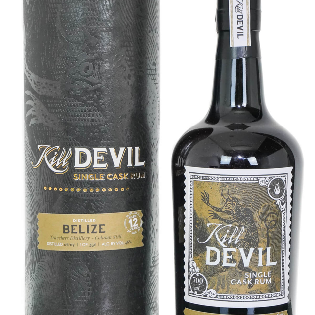Travellers (Column Still) 2007 12 Year Belize Rum - Kill Devil (Hunter Laing)