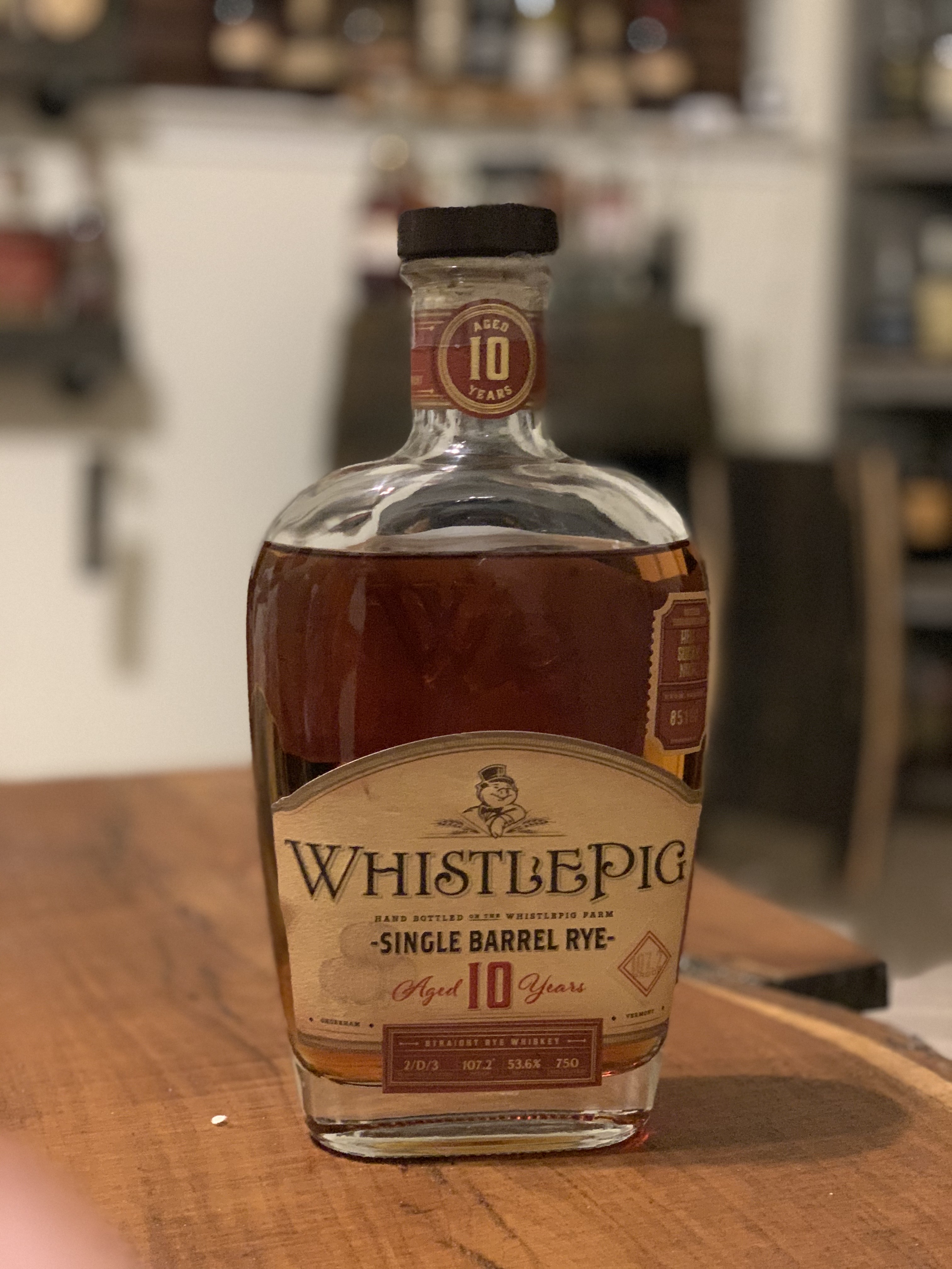 Whistlepig 10 Year Single Barrel Rye (Sugar Nose HBS Barrel Pick)