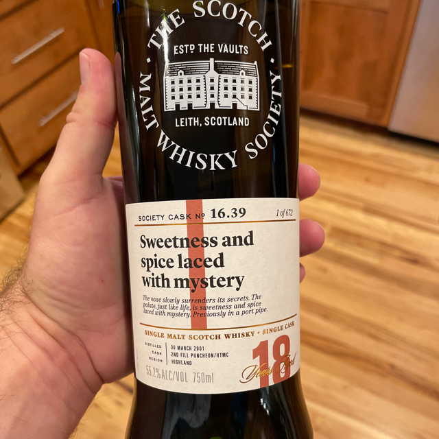 Sweetness and spice laced with mystery - SMWSA - 16.39