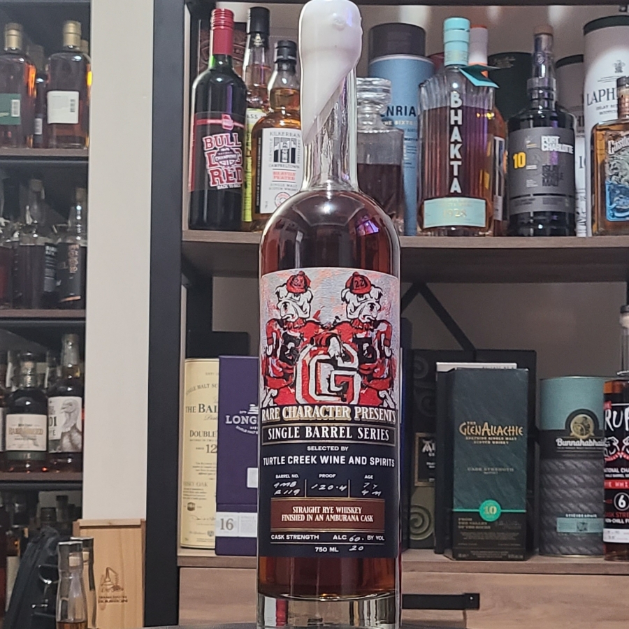 Rare Character Single Barrel Rye Finished in Amburana Cask (Turtle Creek Wine & Spirits)