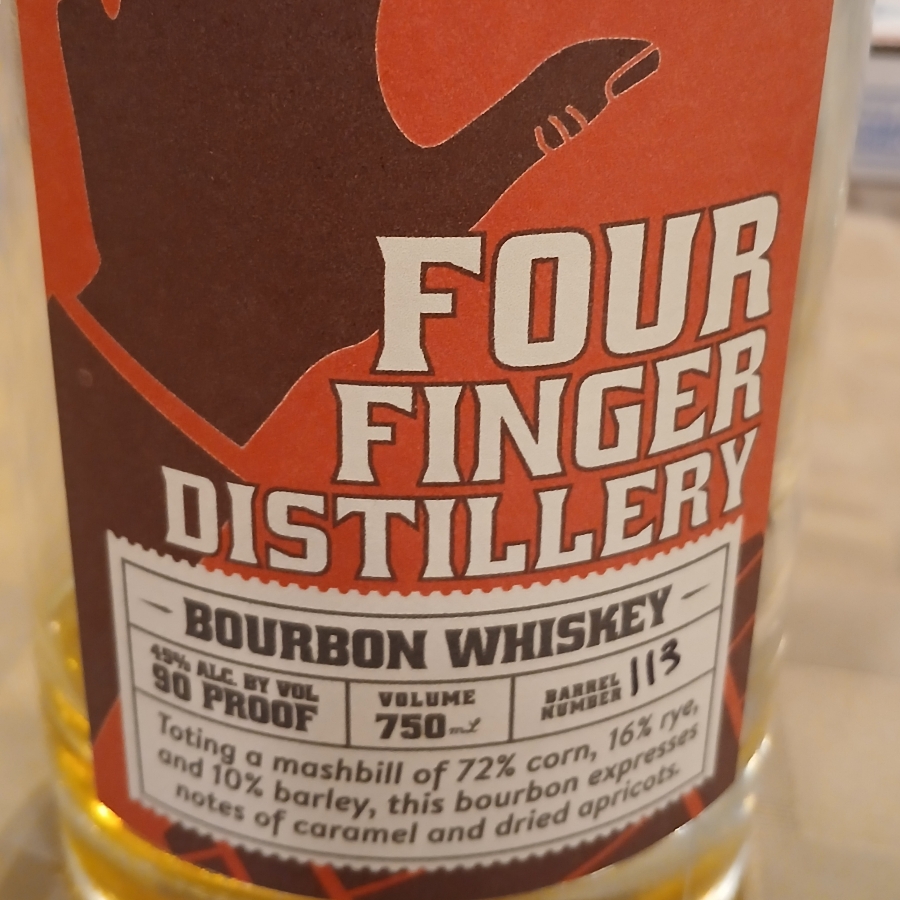 Four Finger Bourbon Whiskey