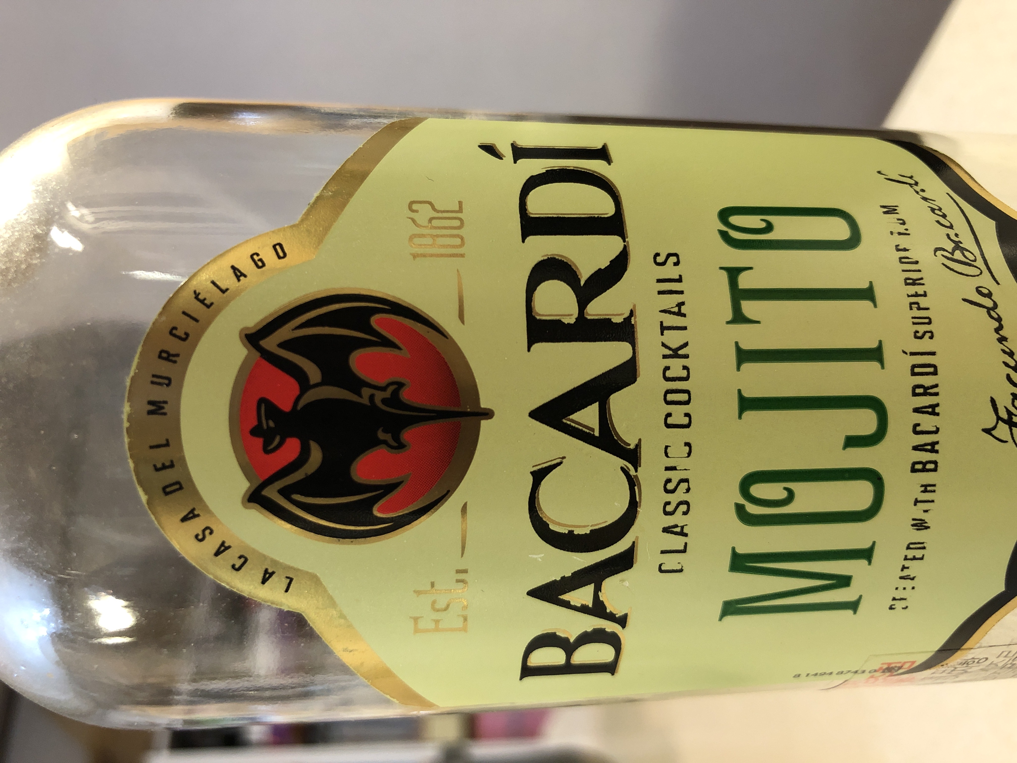 Bacardí Mojito (Ready to Pour Bottle)
