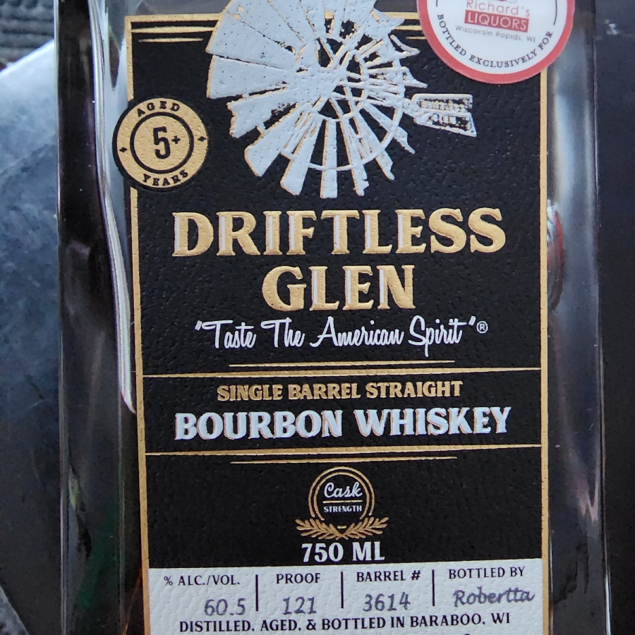 Driftless Glen Private Barrel Straight Bourbon  The Robertta
