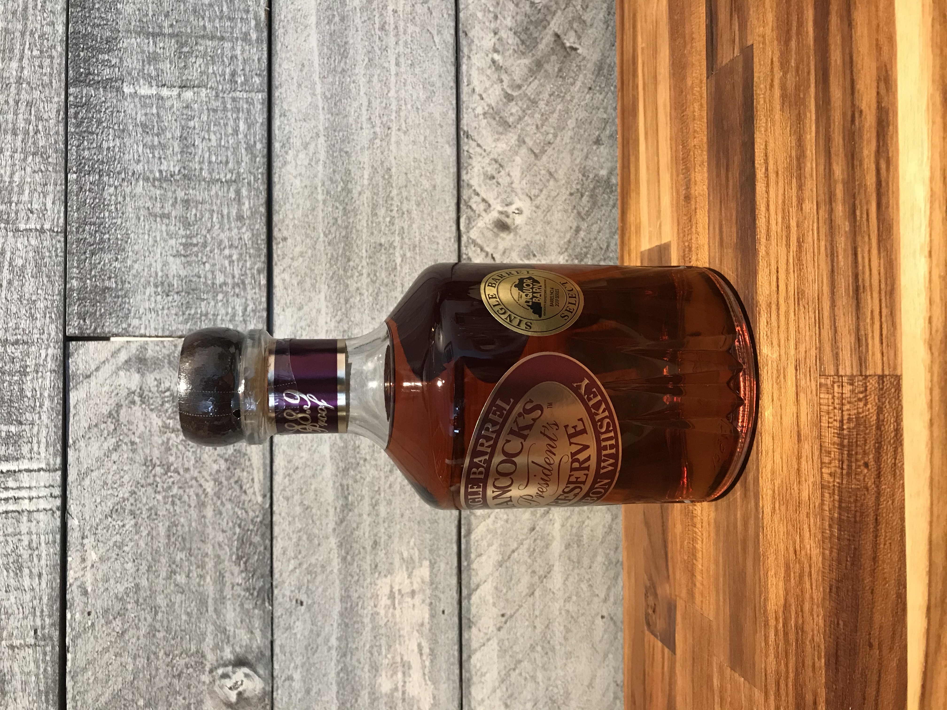Hancock's President's Reserve Single Barrel No4 2019 LB select