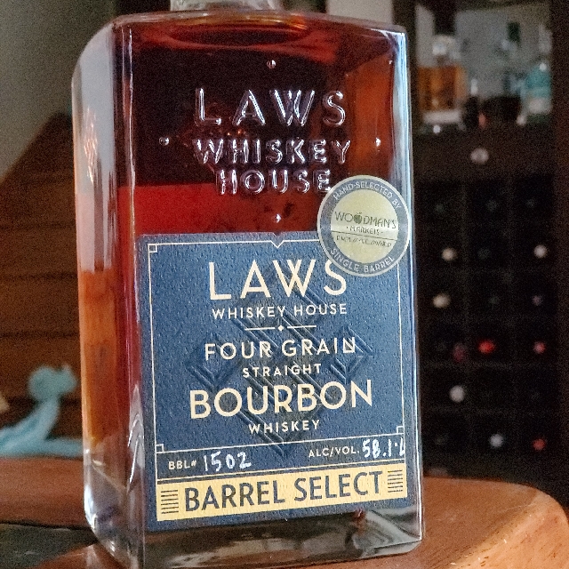 Laws Four Grain Straight Bourbon Barrel Select (Woodmans Pick)