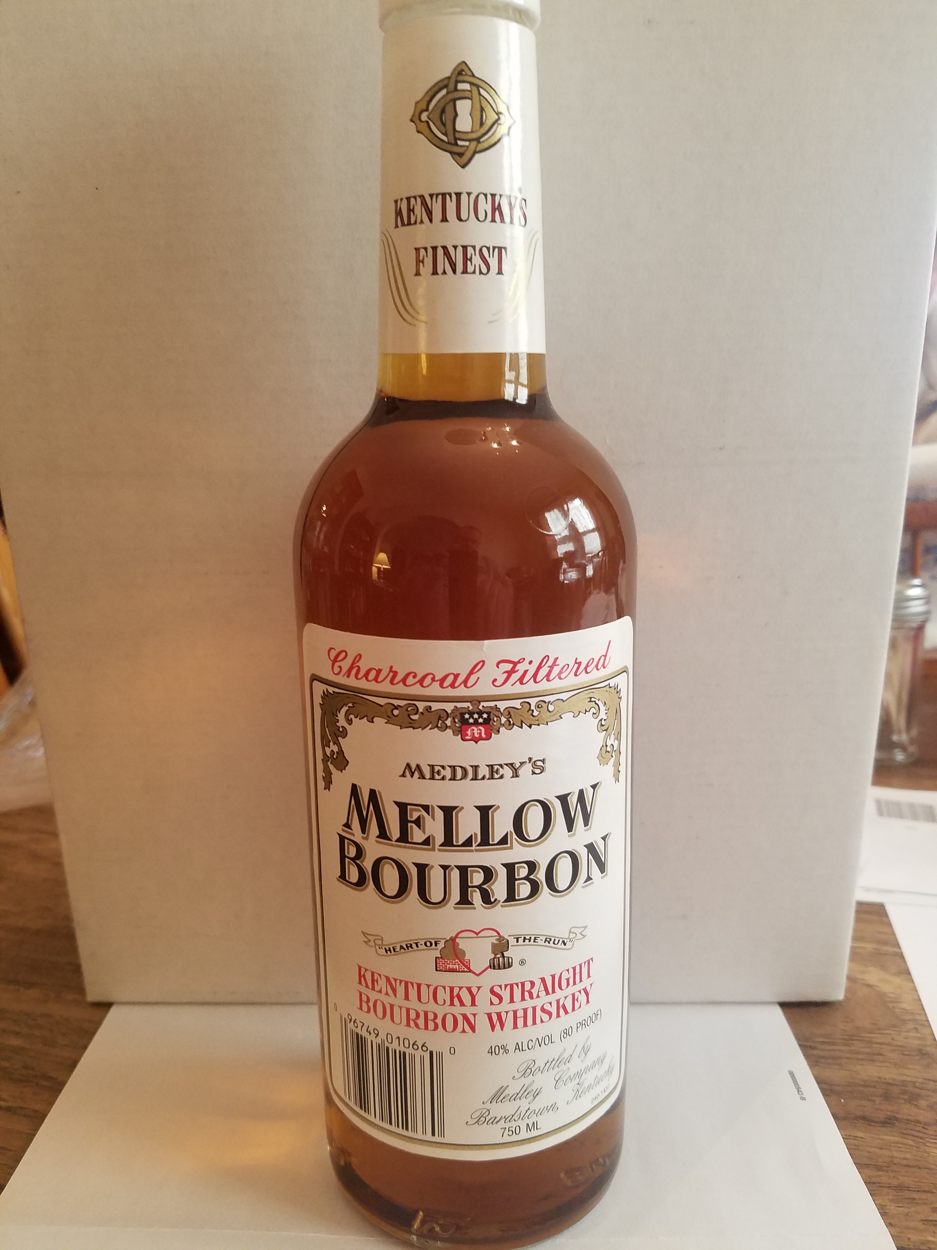 Medley's Mellow Bourbon, Kentucky Straight Bourbon Whiskey