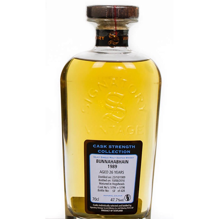 Bunnahabhain 1989 26 Year Cask Strength Collection (Signatory)