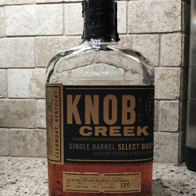 Knob Creek Single Barrel Select (Missouri Customers) W-1 F-5  R-5