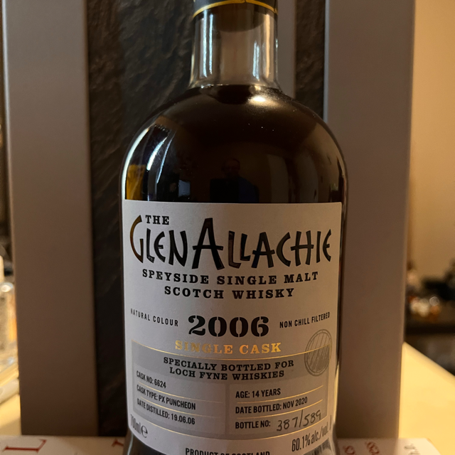 Glenallachie Single Cask, 2006 Vintage, Aged 14 Years in a PX Puncheon