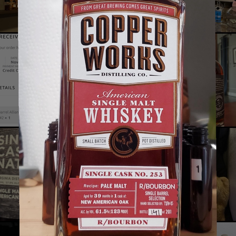 Copperworks Single Cask 253 (r/bourbon)