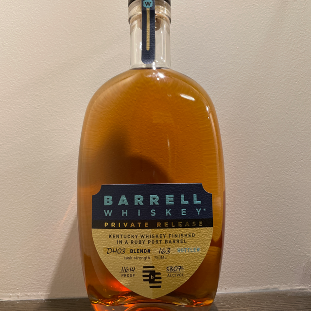 Barrell Whiskey Private Release DH03 Ruby Port Finish