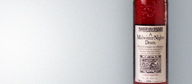 High West A Midwinter Night's Dram
