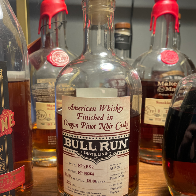 Bull Run American Whiskey Finished in Oregan Pinot Noir Casks