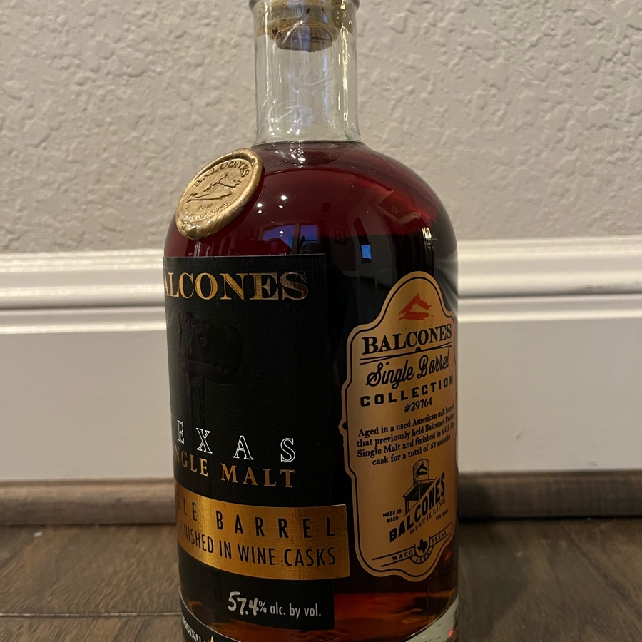 Balcones Texas Single Malt Single Barrel #29764
