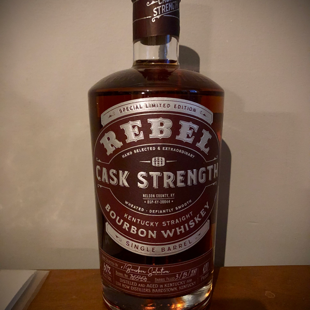 Rebel Single Barrel Cask Strength Bourbon (Periodic BL r/bourbon Selection)