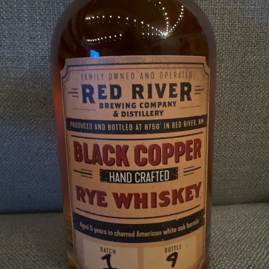 Red River Black Copper Rye Whiskey