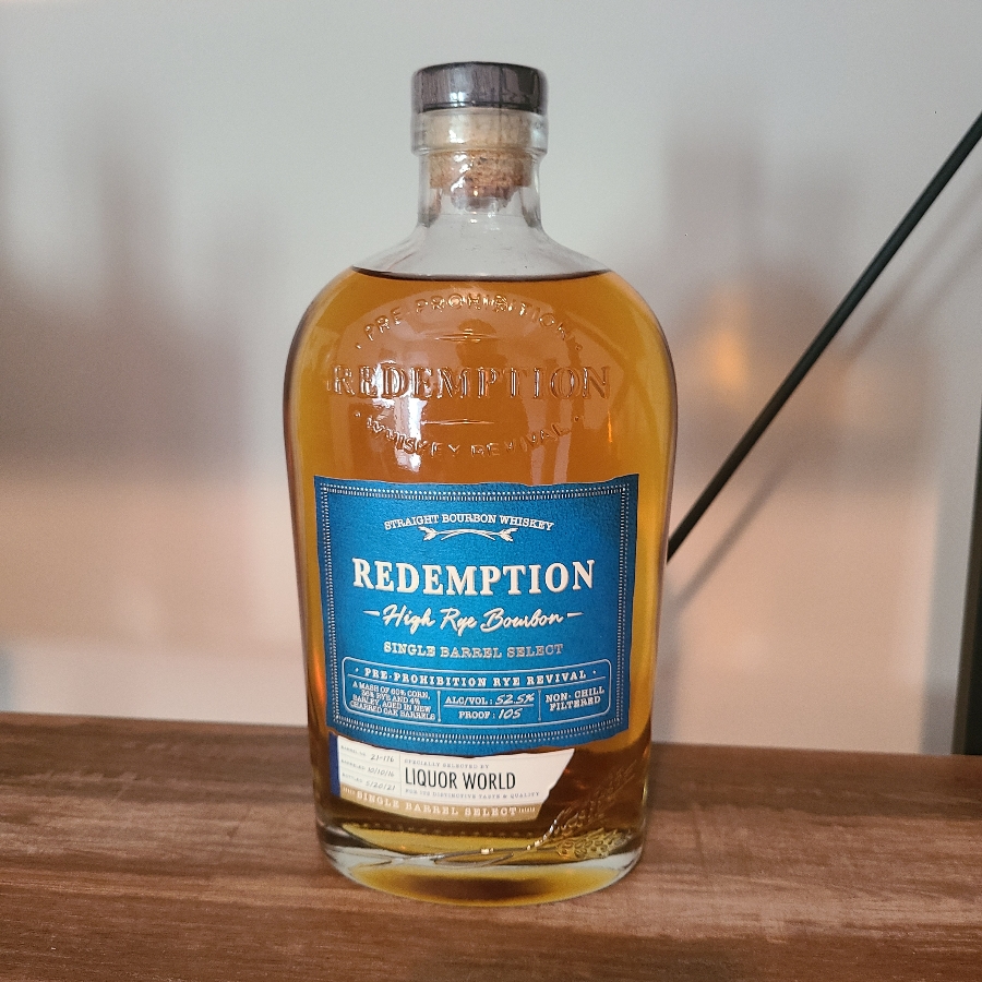 Redemption High Rye Bourbon Single Barrel Select (Liquor World)