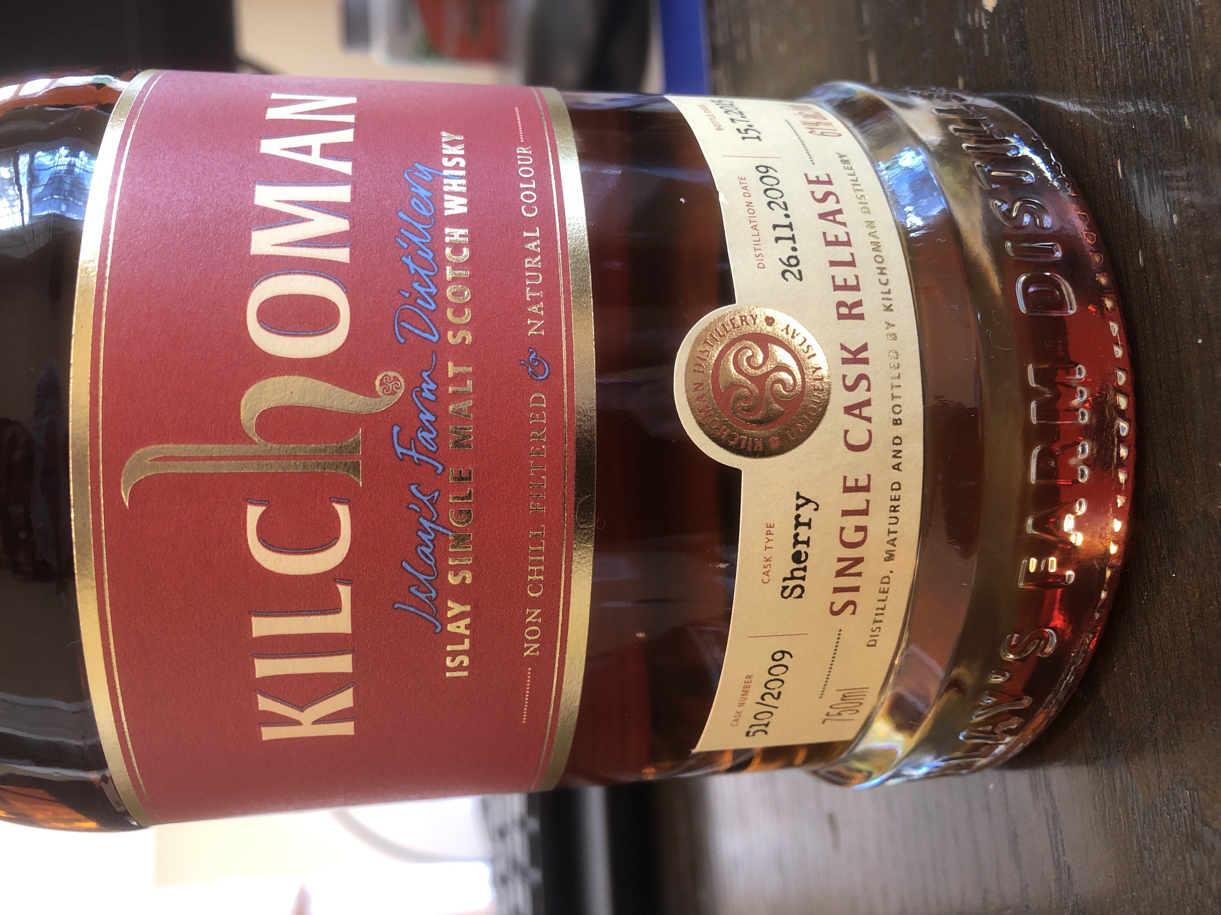 Kilchoman single cask sherry 6yr