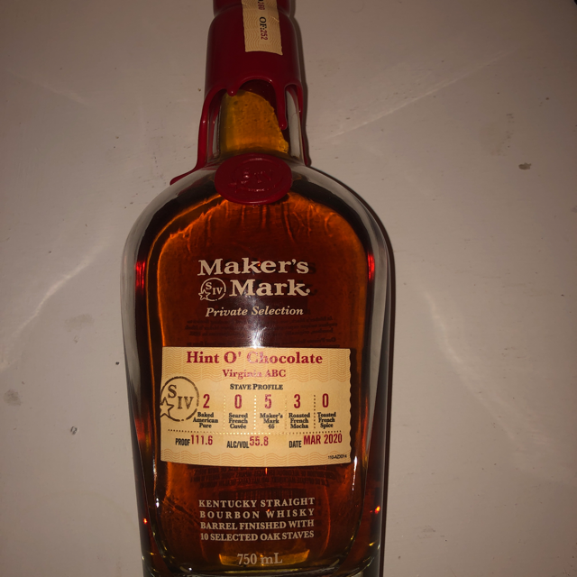 Maker's Mark Private Selection Hunt O' Chocolate Virginia ABC