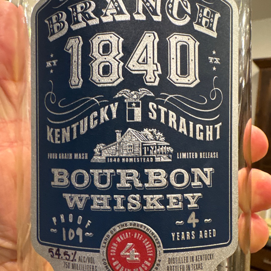Bending Branch 1840 Kentucky Steaight Bourbon Whiskey