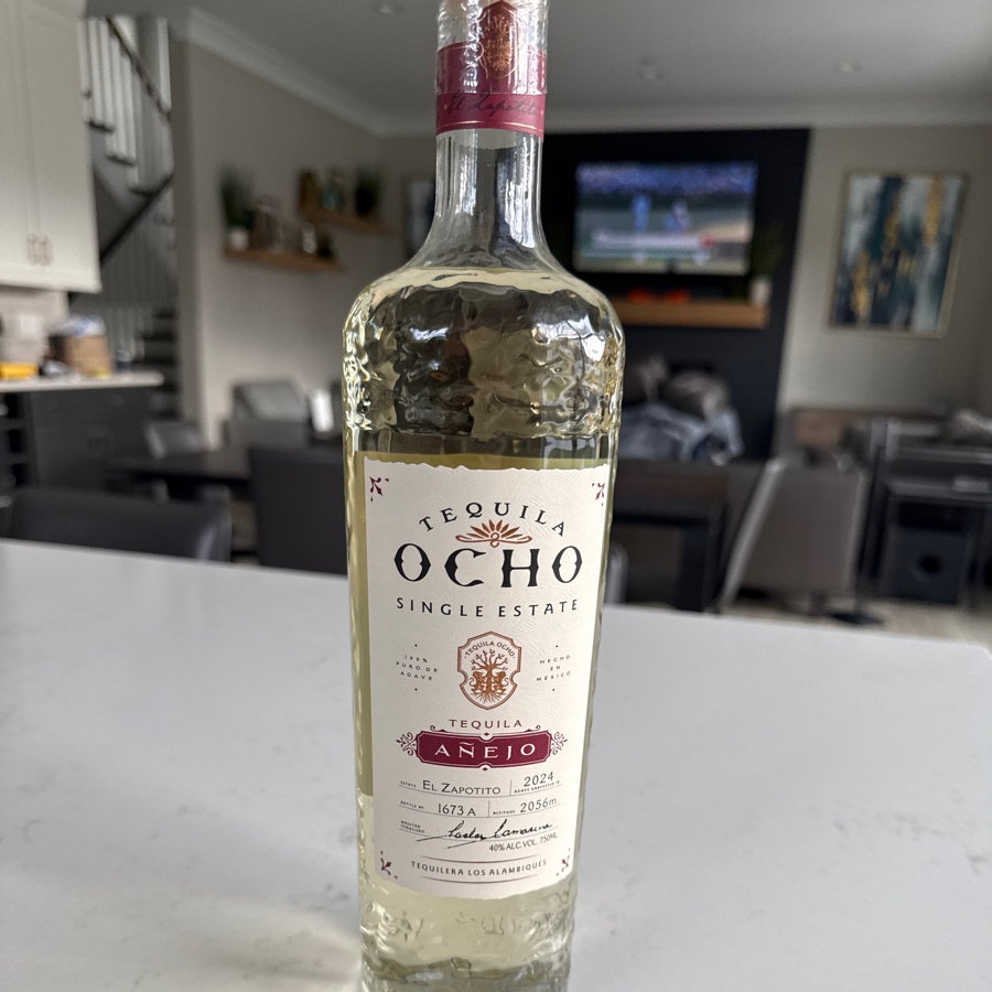 Tequila Ocho Single Estate Anejo - 2024 El Zapotito