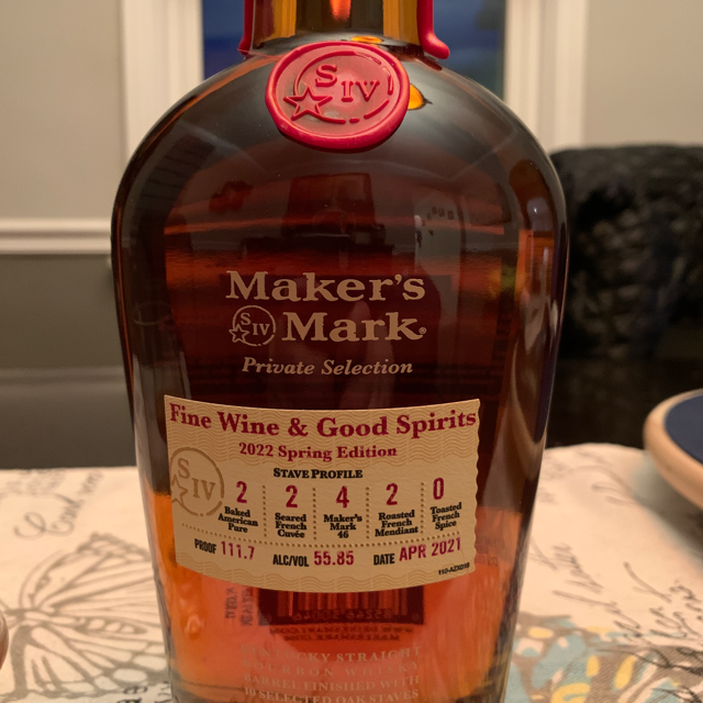 Maker's Mark Private Selection FWGS 2022 Spring Edition