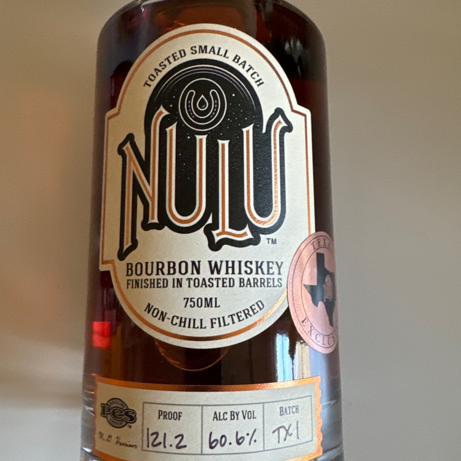 Nulu's Bourbon Whiskey Finished in Toasted Barrels - Batch TX1