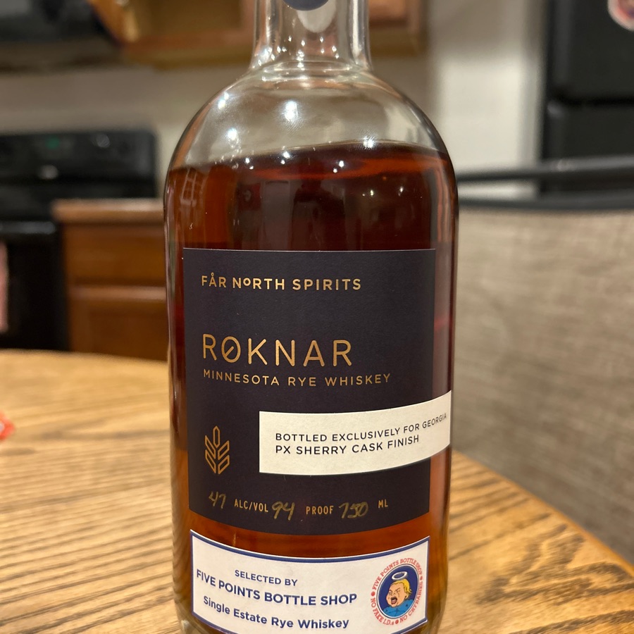 Far North Roknar Minnesota Rye Whiskey Sherry Cask Finish