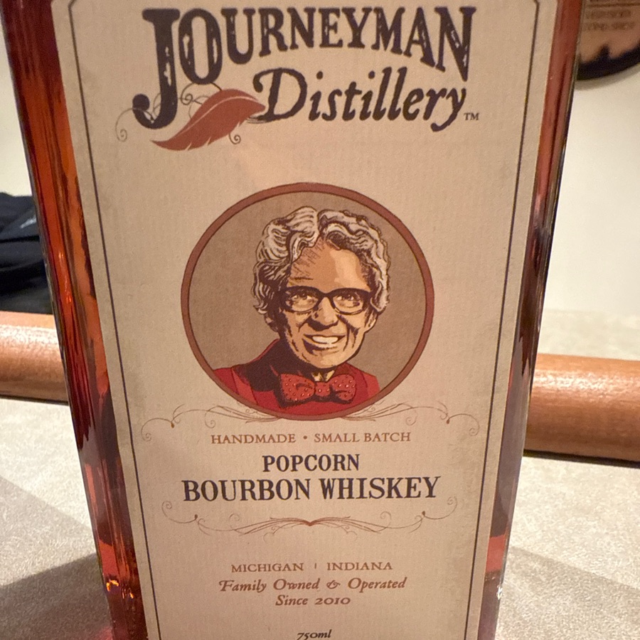 Journeyman Distillery Popcorn Bourbon Whiskey