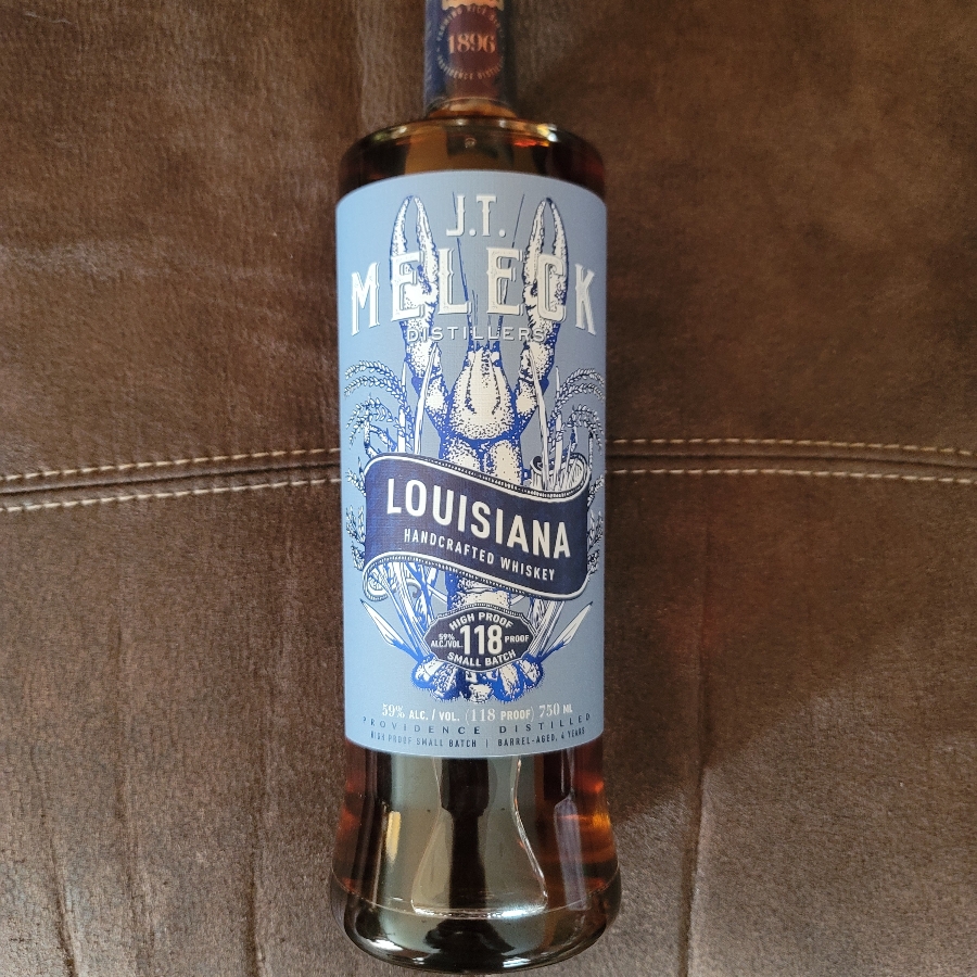 J.T. Meleck High Proof Small Batch Louisiana Rice Whiskey