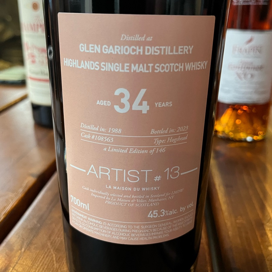 Glen Garioch 1988 34 Years - Artist Series #13 (La Maison du Whisky)