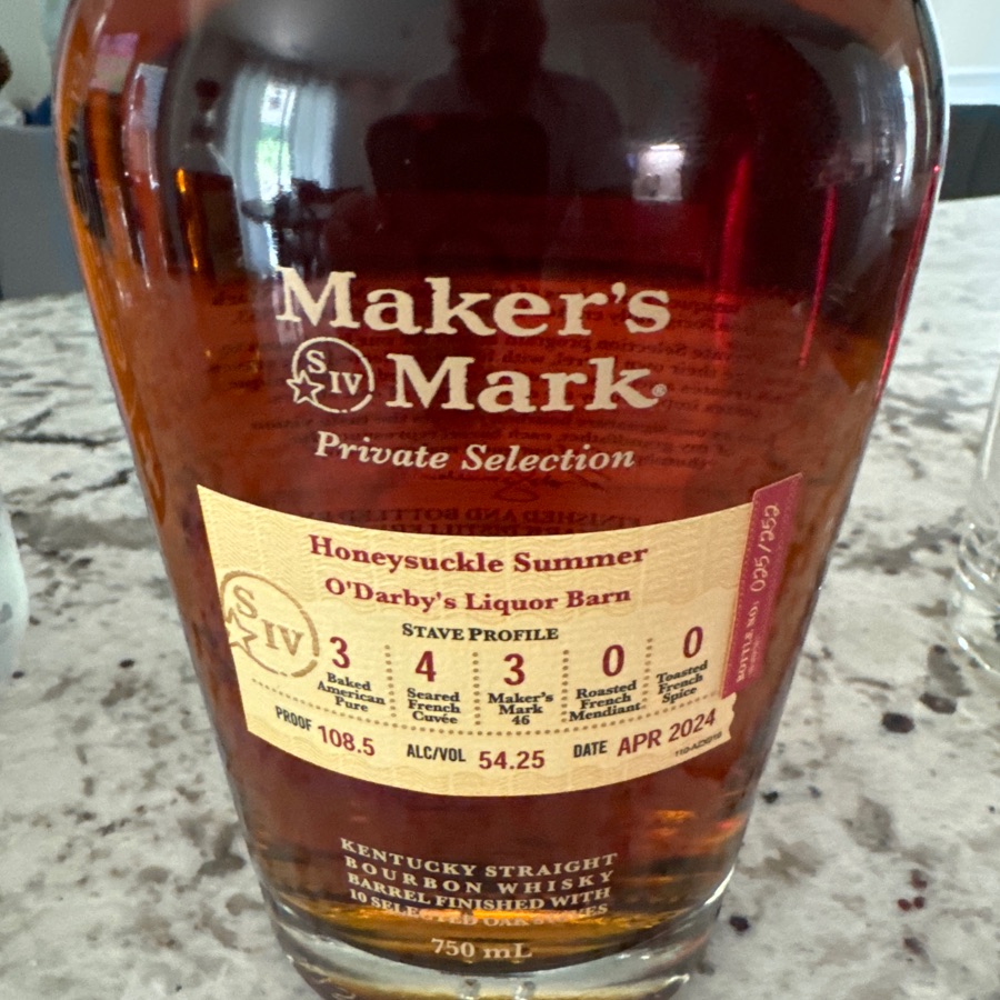 Maker's Mark Honeysuckle Summer "O'Darbys Liqour Barn"