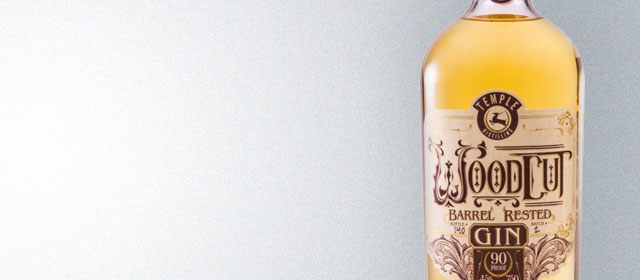 Temple Distilling Woodcut Barrel Rested Gin